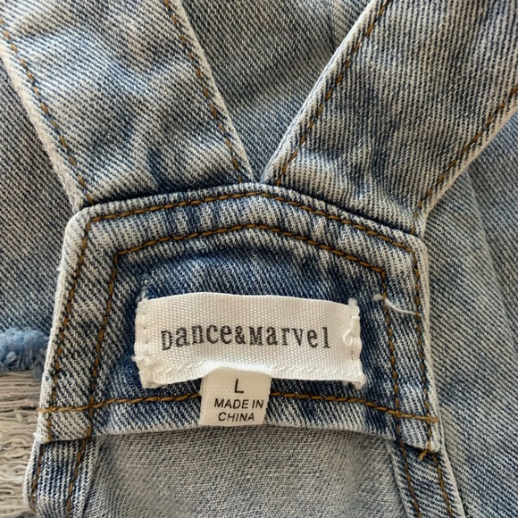 Distressed denim overalls! - Picture 4 of 4